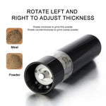 Automatic Salt and Pepper Grinder Electric Spice Grinder Seasoning. Adjustable Coarseness