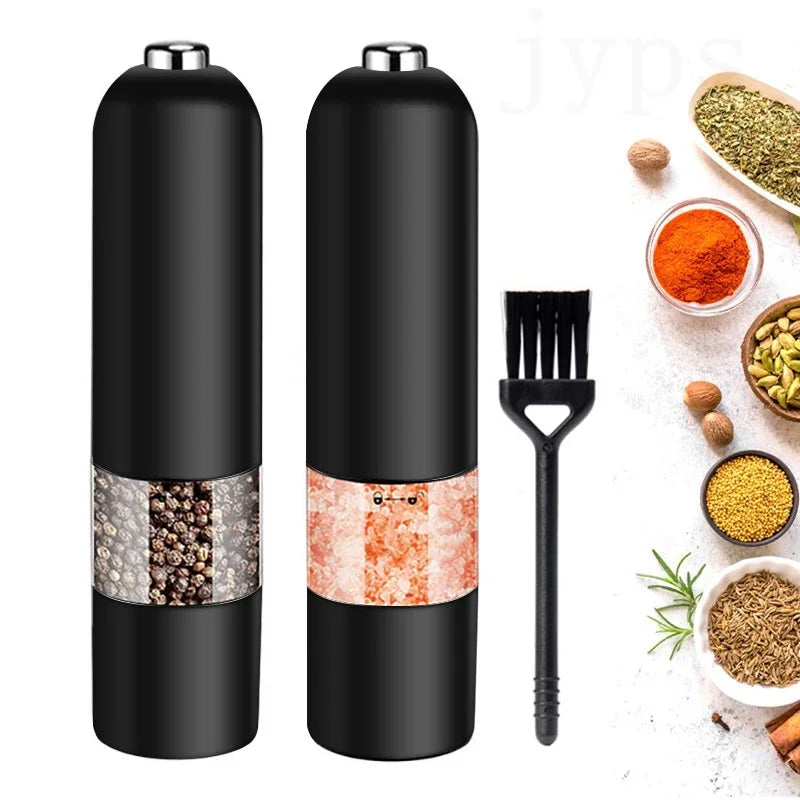 Automatic Salt and Pepper Grinder Electric Spice Grinder Seasoning. Adjustable Coarseness