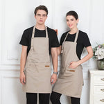 Comfortable Thin Kitchen Aprons for Woman Men Chef Work Apron for Grill Restaurant Bar Shop Cafes Beauty Nails Studios Uniform