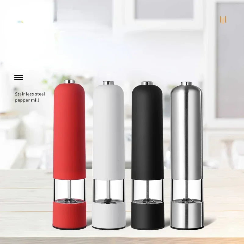 Automatic Salt and Pepper Grinder Electric Spice Grinder Seasoning. Adjustable Coarseness