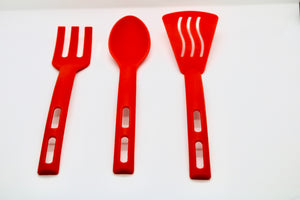 3 piece plastic utensil set