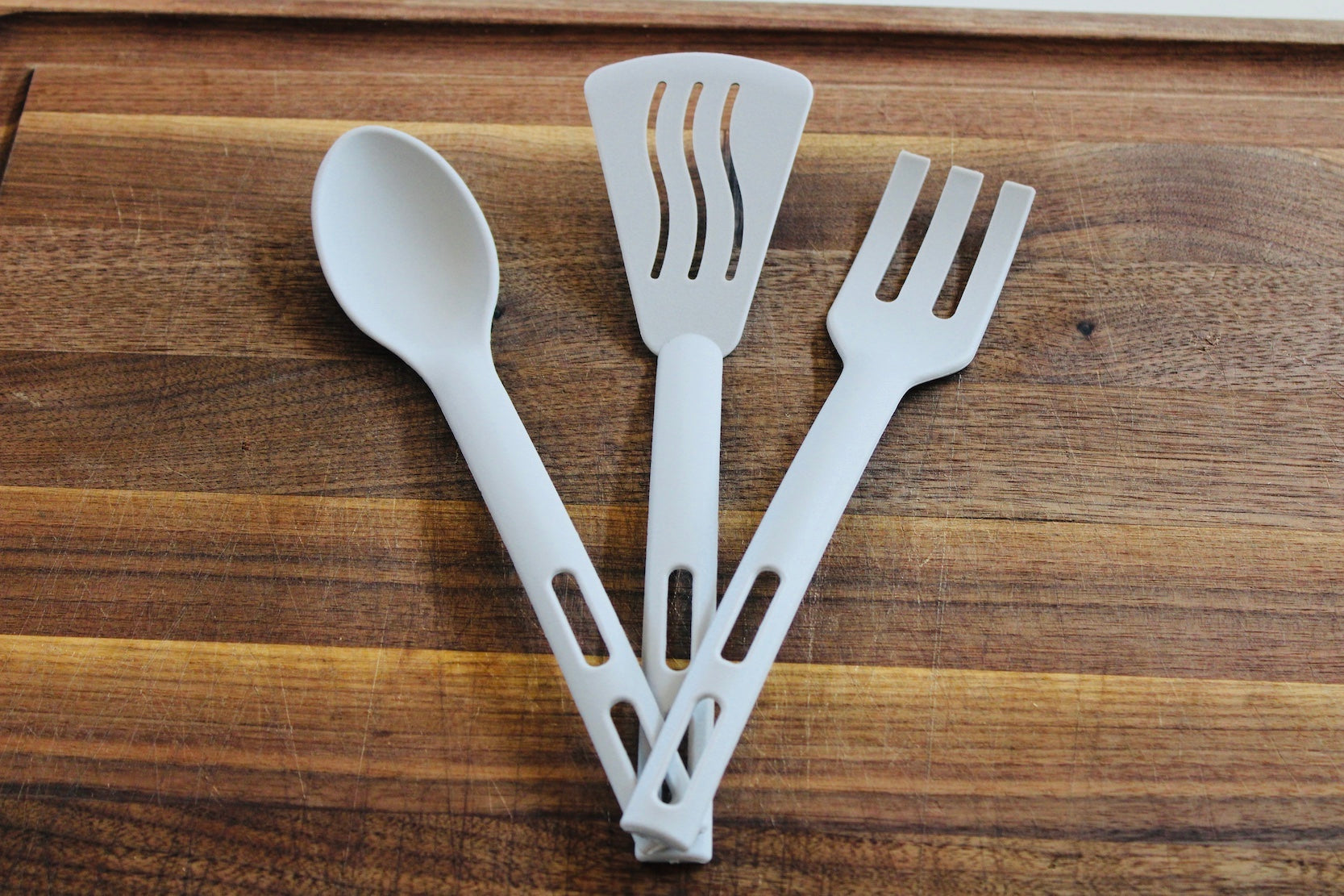 3 piece plastic utensil set